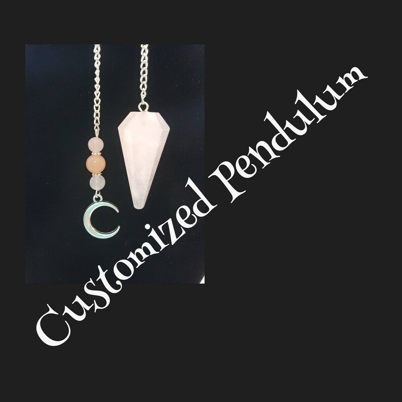 Customize Your Pendulum/Faceted Cone Pendulum Healing Dowsing Crystal Pendulum, Christmas, Halloween, Birthday Gift 