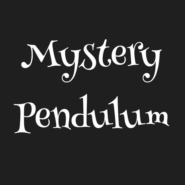 Mystery Pendulum/Faceted Cone, Healing Dowsing Crystal, Pendant, Christmas, Halloween, Birthday Gift, Spiritual, Metaphysical