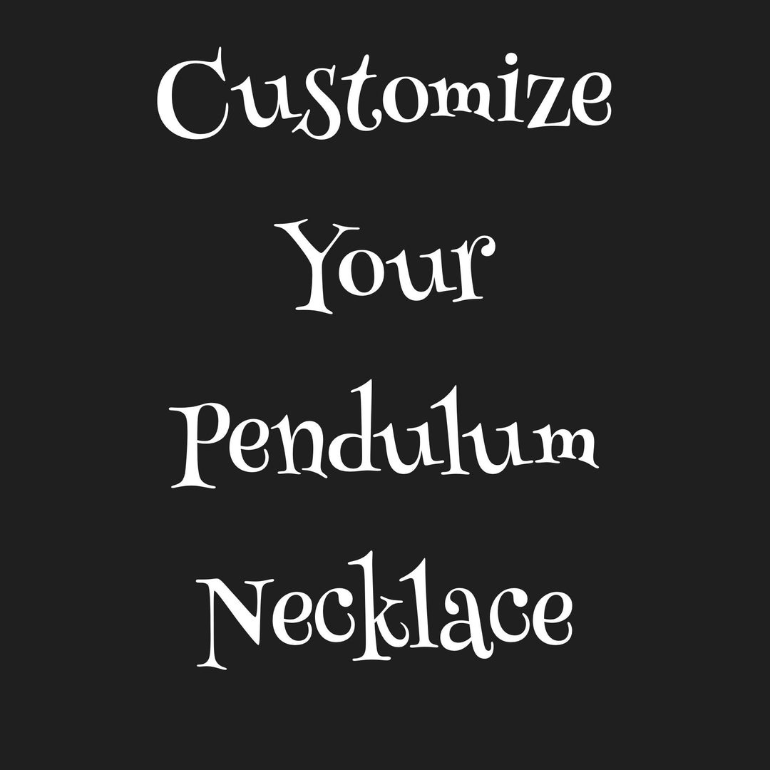 Customize Your Pendulum Necklace/faceted Cone Pendulum Etsy