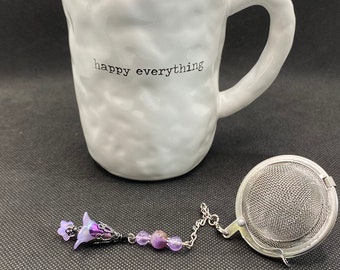 Handmade Amethyst Gemstone Tea Ball Infuser