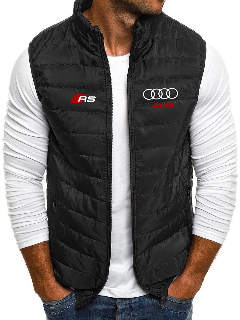 Doudoune Homme sans manches floquer AUDI RS sport et chic livraison rapide image 4