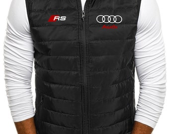 Doudoune Homme sans manches floquer AUDI RS  sport et chic livraison rapide