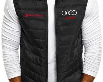 Doudoune Homme sans manches floquer AUDI sport et chic/ Idées