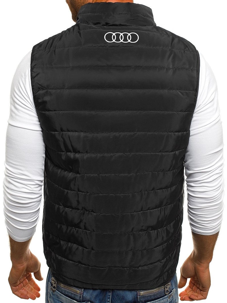 Doudoune Homme sans manches floquer AUDI RS sport et chic livraison rapide image 3