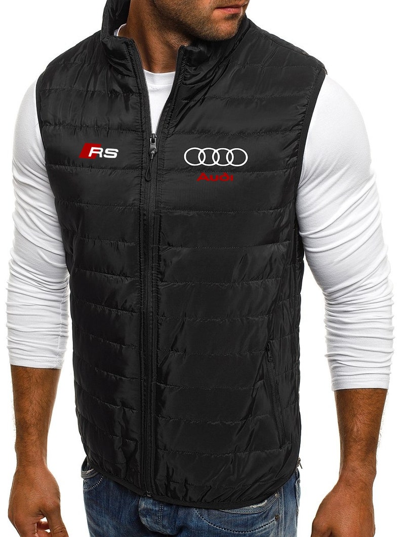 Doudoune Homme sans manches floquer AUDI RS sport et chic livraison rapide image 2