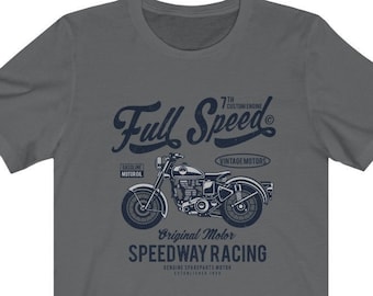 Camiseta gráfica de póster de motocicleta vintage