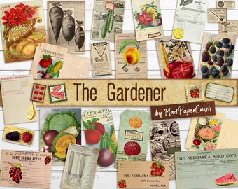 Garden Themed Junk Journal | Digital Gardening Journal Pages