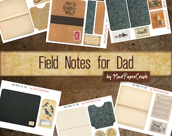 DIY Field Notebook | Vintage Style Field Notes | Father&#39;s Day Project | Fauxdori Field Notes Book