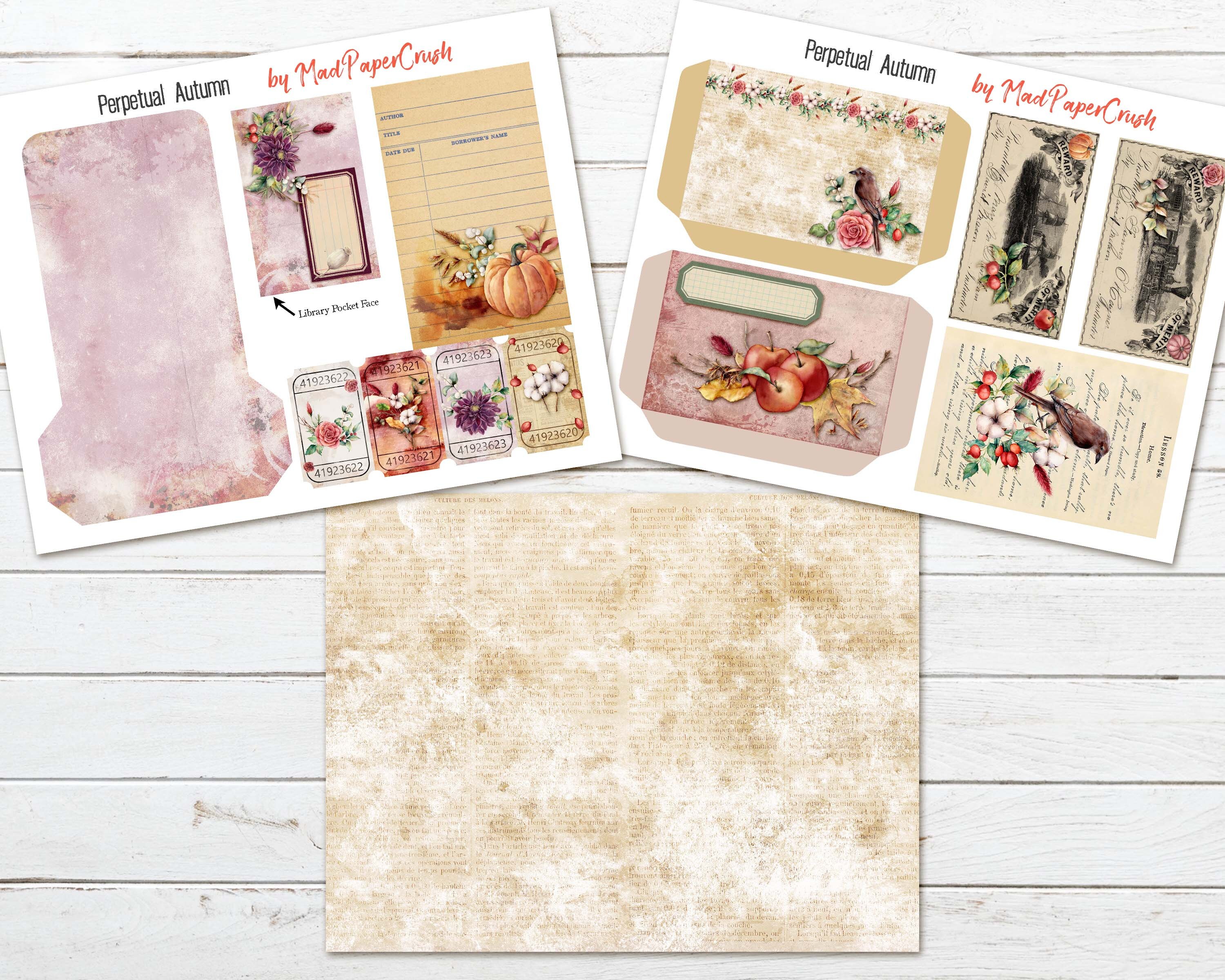 Autumn Junk Journal Kit | Fall Themed Printable Journal - Etsy