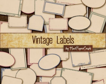Vintage Labels, Digital Labels