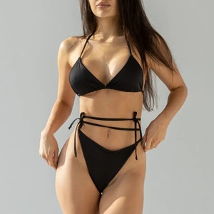 Mini bikini, traje de baño de dos piezas, bikini tipo tanga, trajes de baño para mujer 2024, listo para enviar desde EE. UU.
