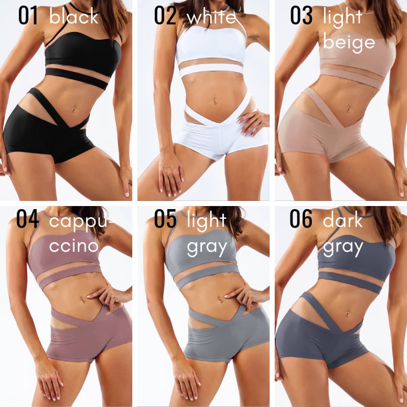 Pole Dance Shorts With Mesh 17 Colors of Shorts Pole Dance Etsy