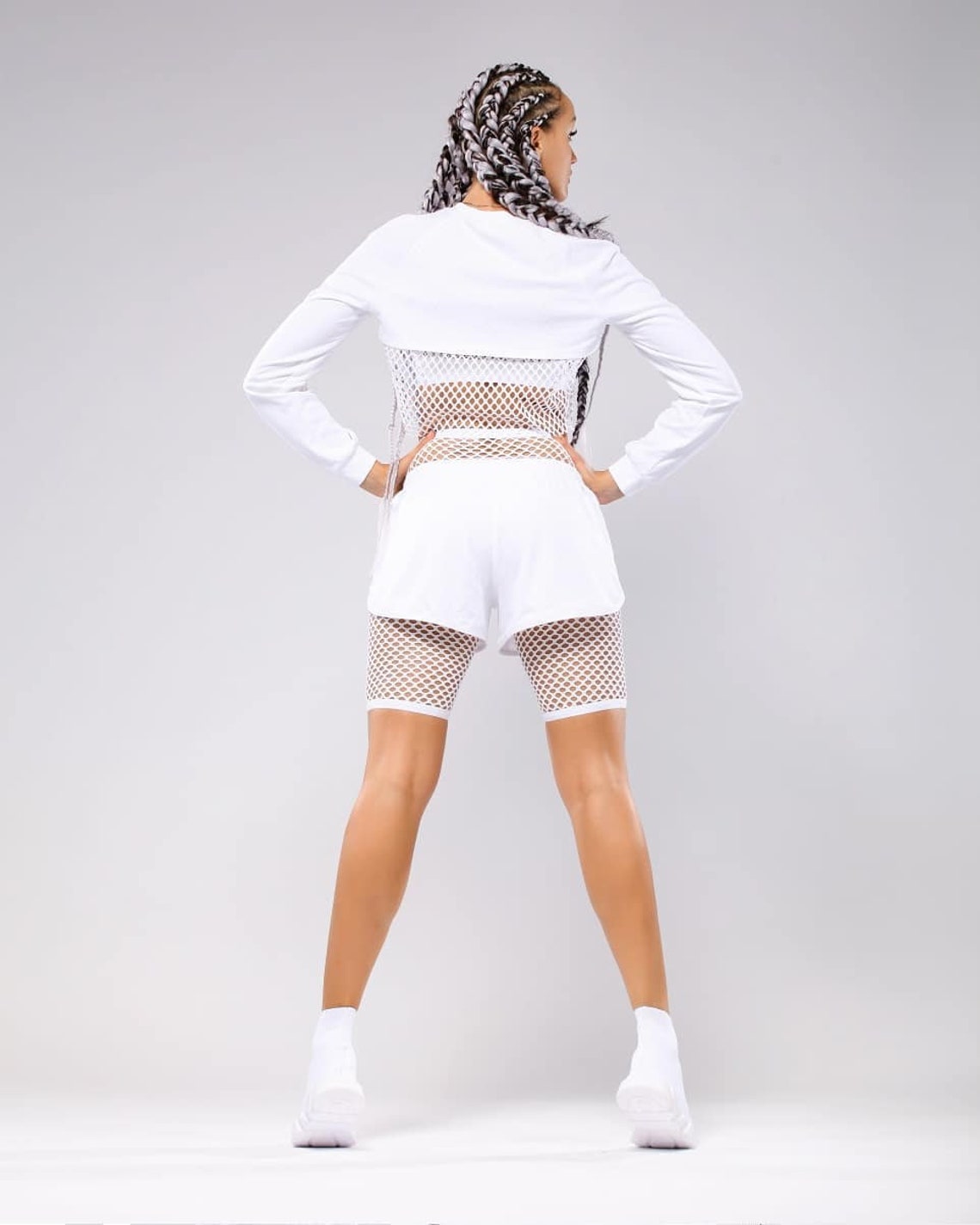 Shorts Shorts and Cropped Sweatshirt Rave Wear Etsy