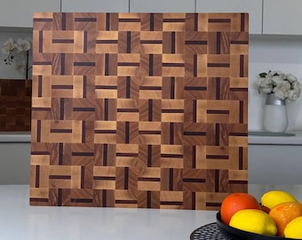 Thick End Grain Cutting Board, Custom Wooden Charcuterie Board
