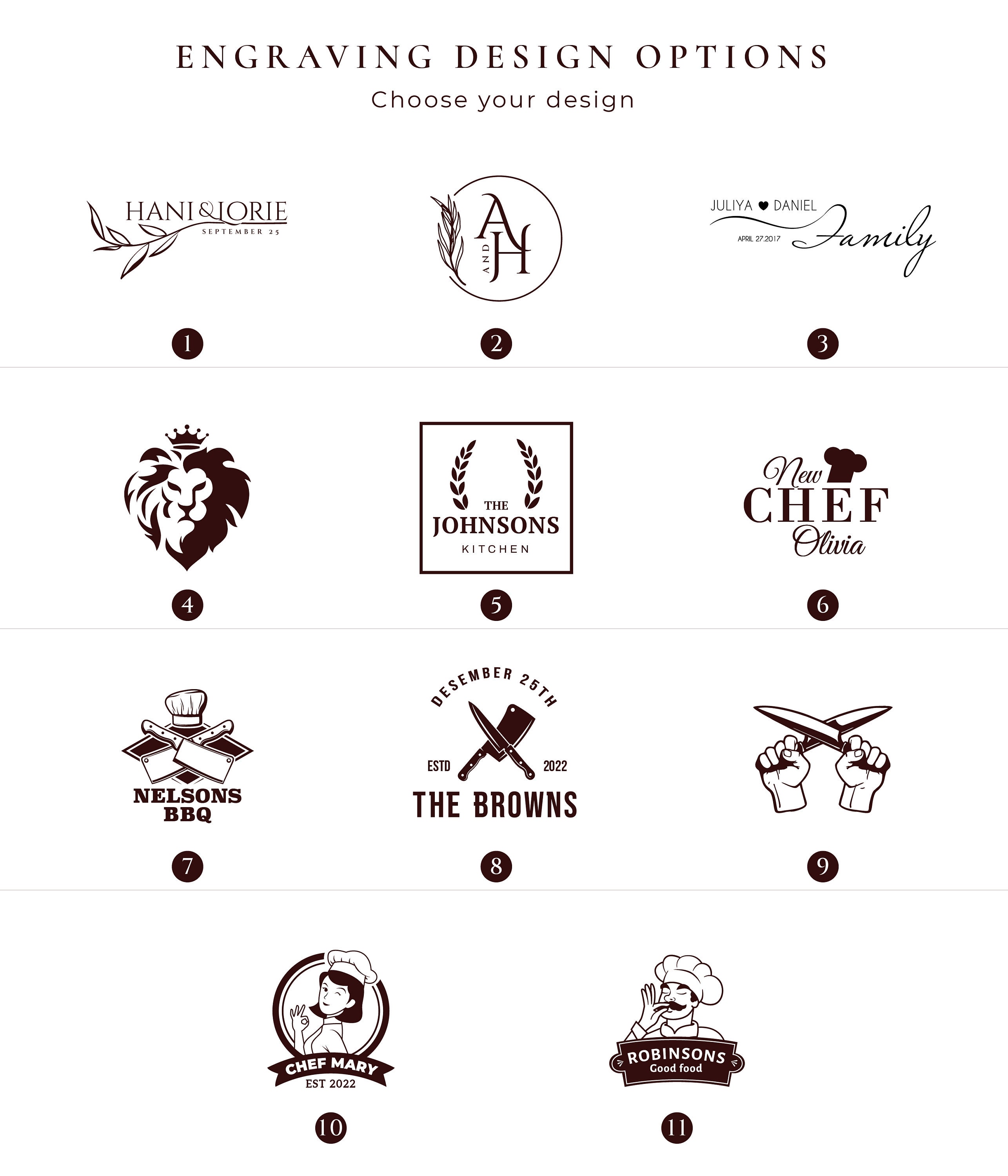 Custom End Grain Cutting Board Engraved Wooden Thick Wooden Chopping