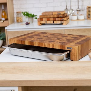 Personalized cutting board| Custom cutting board| Cutting board with tray|Engraved cutting board|Bbq cutting board|Extra large cutting board
