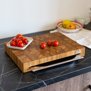 Eiken snijplank met blad| Houten snijplank| Snijplank op maat |Snijplankrecept|Eindnerfsnijplank voor vlees|Nieuw huiscadeau