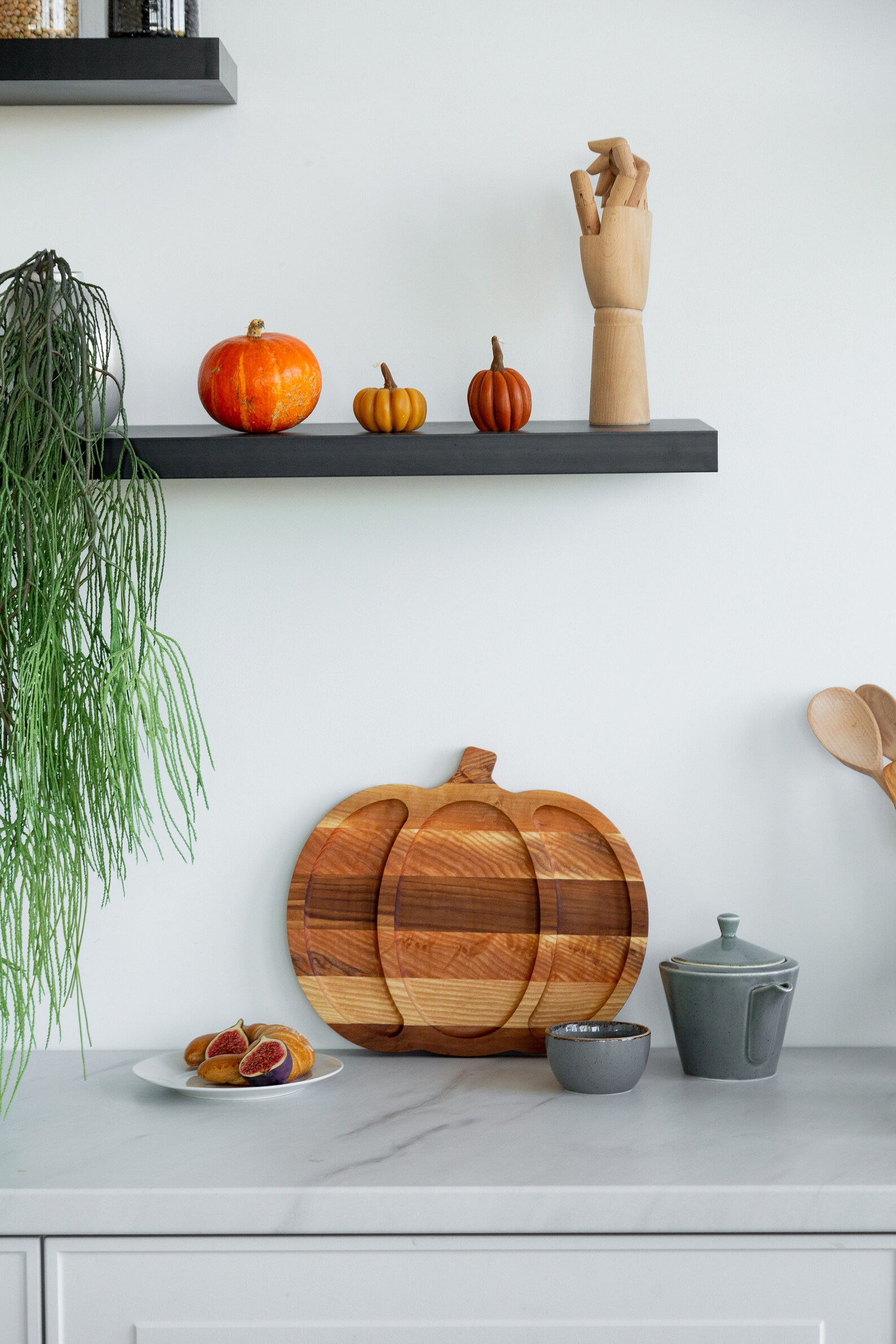 Personalized Walnut Epoxy Resin Charcuterie Board: 18" Serving Tray With Metal Handles