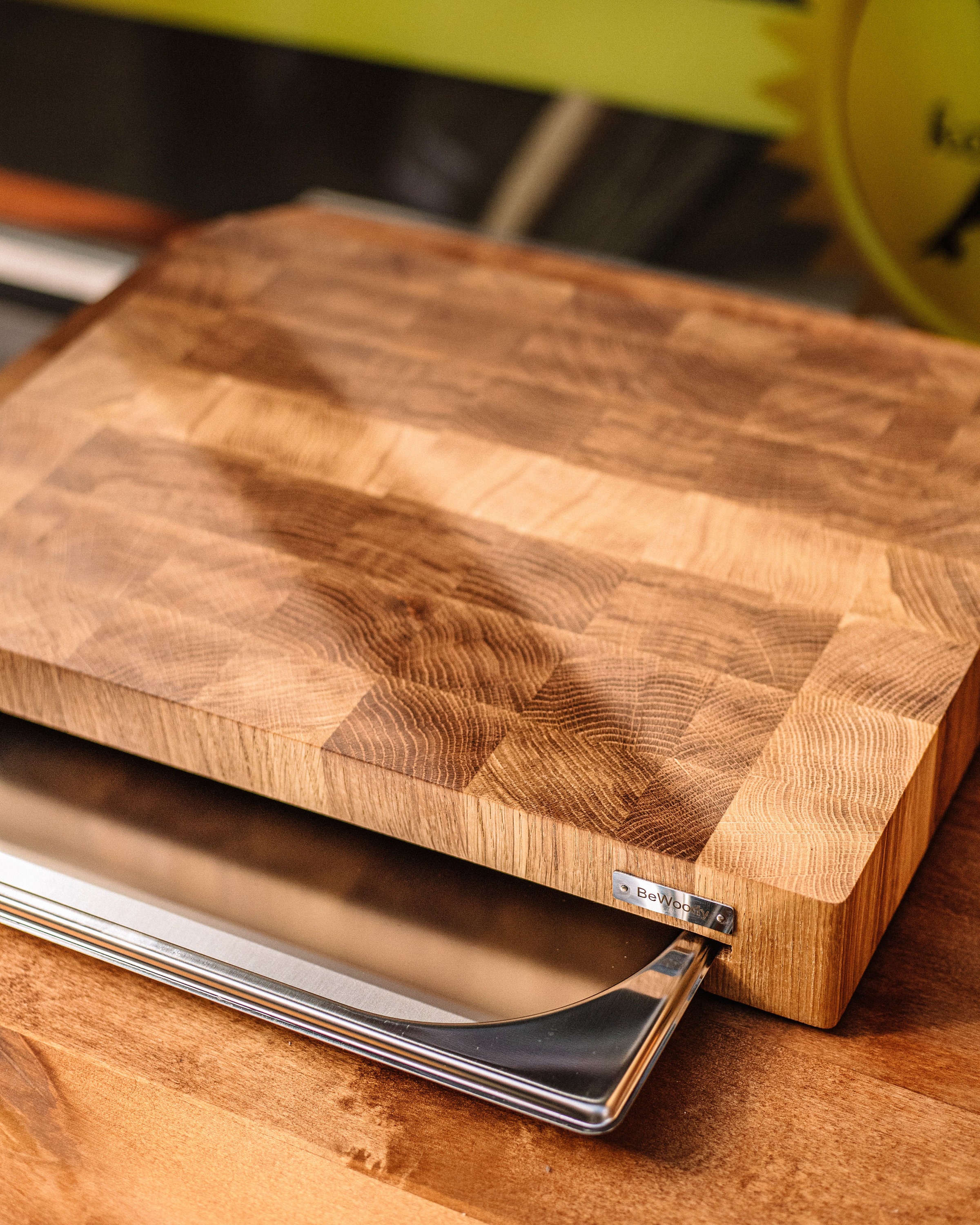 Oak Cutting Board With Tray Small 12x16 – YOHO