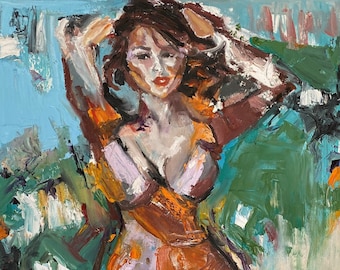 medidas ideales. pintura al óleo sobre lienzo