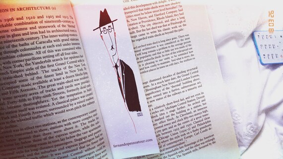 Fernando Pessoa Bookmarks Etsy