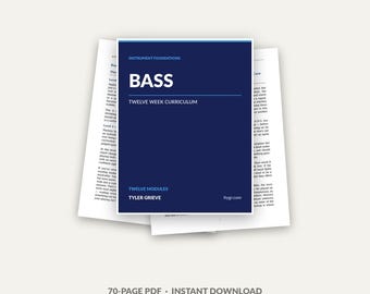 Bass Course, 12-Week Curriculum PDF | Walking And Rhythm Lessons