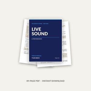 Curso de Sonido en Vivo, Parte 4, Descarga en PDF de 89 páginas / Doce módulos