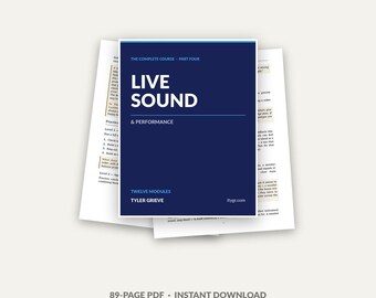Live Sound Course, Part 4 PDF Download | Twelve Modules For Show Operation