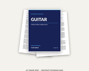 Guitar Lesson PDF, 12-Week Course for Chords and Music Theory