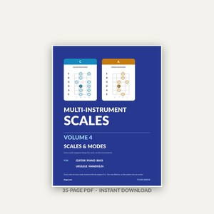 Scales Chart PDF, 35-Page Multi-Instrument Music Theory Reference