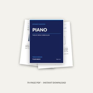 Klavierharmonielehre-Kurs, 12-wöchiger PDF-Kurs mit Stimmführung und Akkordumkehrungen