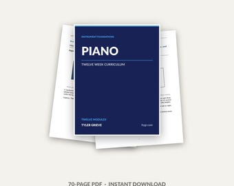 Piano Harmony Course, 12-Week PDF with Voice Leading and Chord Inversions