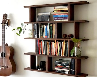 L’intervalle Wall Shelving - Handmade Modern Wood Shelves. Plant/Book/Art/Display/Spice Shelf