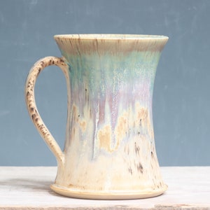 Aurora Green over Sandstone Mug  - 18-19 oz.