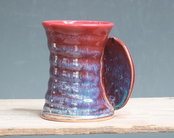 COZY CUP -Aurora Green over Red Gloss - 13 oz.