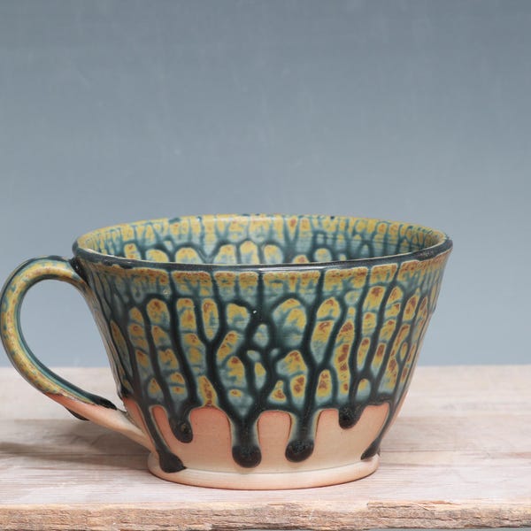 Blaue Asche Gas abgefeuerter Kegel 10- 18 oz.