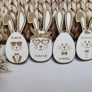 Personalized Easter egg, Personalized Easter egg, Easter pendant, Wooden Easter egg, Easter basket, Easter gift, Wooden basket decoration