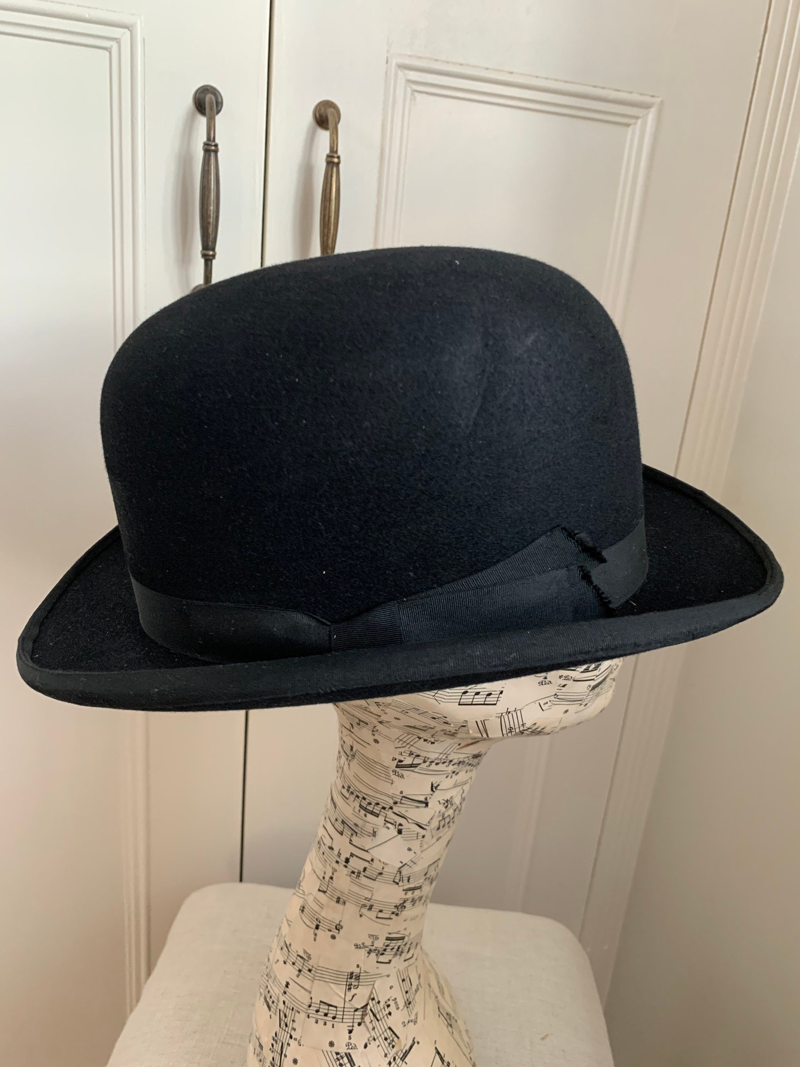 Vintage 1960s English Dunn and Co Ltd London Black Bowler Hat - Etsy UK
