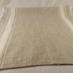 Farmhouse 100% Linen Kitchen Towels - Double Stripes--18&quot;x26&quot; Tea Towels