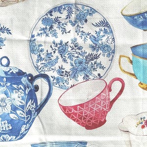 NEW! Bone China Teapots and Cups  100% Cotton Kitchen Dish Towels