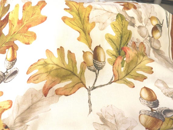 Acorns & Oak Leaves Kitchen Towel: Large 100% Cotton Tea Towel