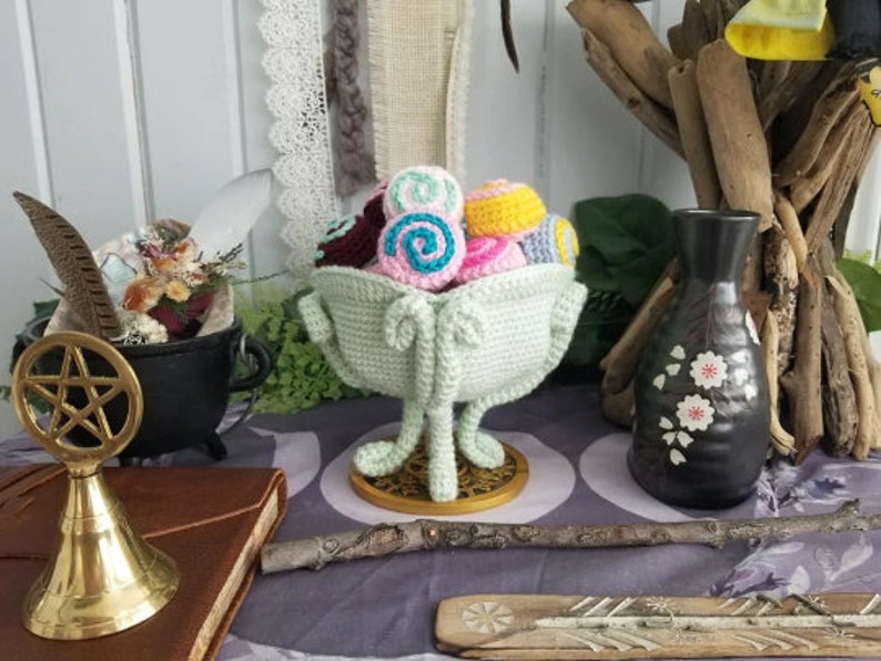 Coraline Miss Spink and Miss Forcible Candy Dish Amigurumi Etsy