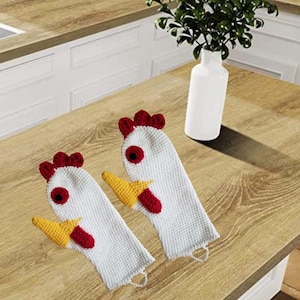 Rooster Oven Mitt Crochet Pattern