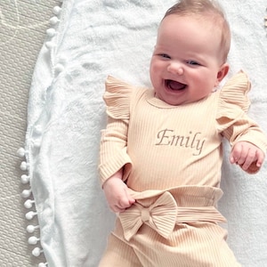 Newborn Personalised baby clothes outfit toddler outfit clothes - baby shower gift