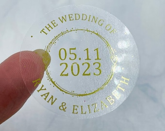 Adesivos personalizados para lembrancinhas de casamento, adesivos de noivado com nome, adesivos metalizados para casamento