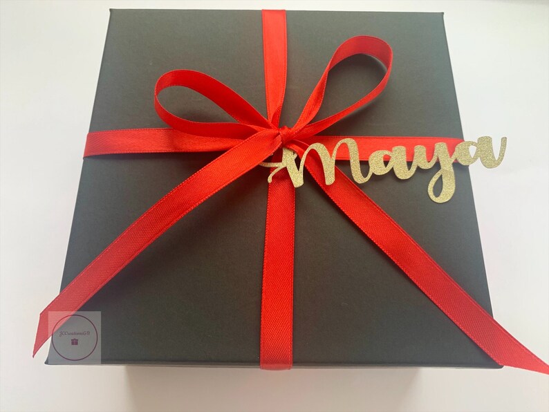 Gift Box Personalised Gift Box Name Tag Gift Box Etsy