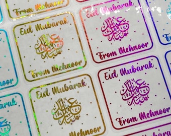 192PCS Eid Al Adha Stickers, Ramadan Kareem Stickers Eid Mubarak Stickers Labels