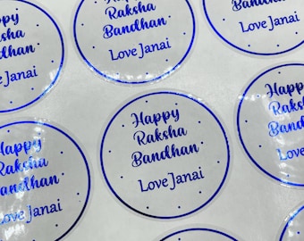 Adesivos de Feliz Raksha Bandhan, Adesivos Rakhri Personalizados, Adesivos Rakhi Personalizados, Adesivos Raksha Bandhan
