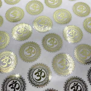 Stickers décoratifs Om, Stickers mandala Om, Stickers Aum, Stickers hindouisme