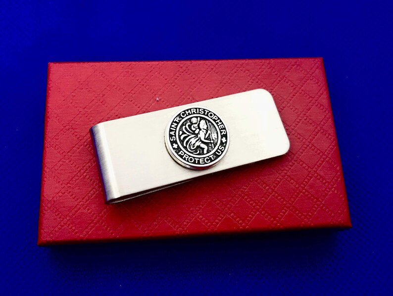 Saint Christopher Money Clip St Christopher Money Clip Etsy - 